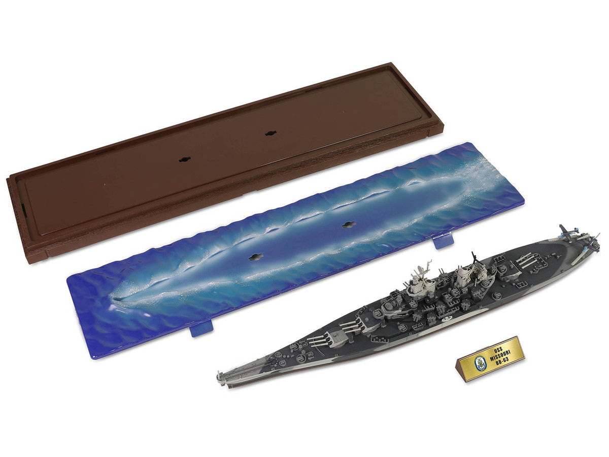 USS Missouri (BB-63) Iowa-class Battleship "Battle of Okinawa" (1945) United States Navy (Waterline Edition) "Battleship" Series 1/700 Diecast Model by Forces of Valor-2