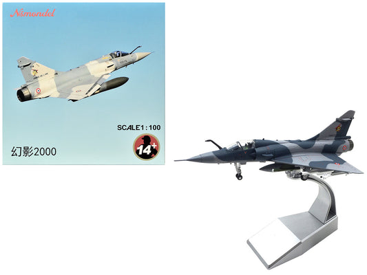 Dassault Mirage 2000C Fighter Aircraft "EC 1/12 Cambresis SPA 162 Tigre NATO Tiger Meet Belgium" (2009) Armee de l'Air (French Air Force)  1/100 Diecast Model Airplane-0
