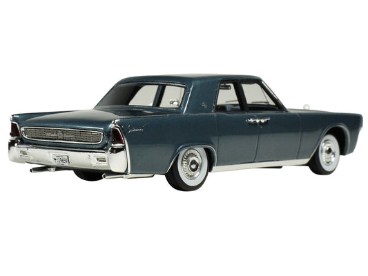 1962 Lincoln Continental Oxford Gray Metallic with Blue Interior Limited Edition to 200 pieces Worldwide 1/43 Model Car by Goldvarg Collection-0