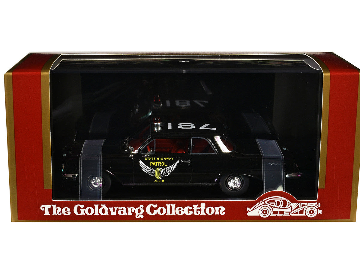 1961 Chevrolet Biscayne "Ohio State Highway Patrol" Black with Red Interior Limited Edition to 150 pieces Worldwide 1/43 Model Car by Goldvarg Collection-2