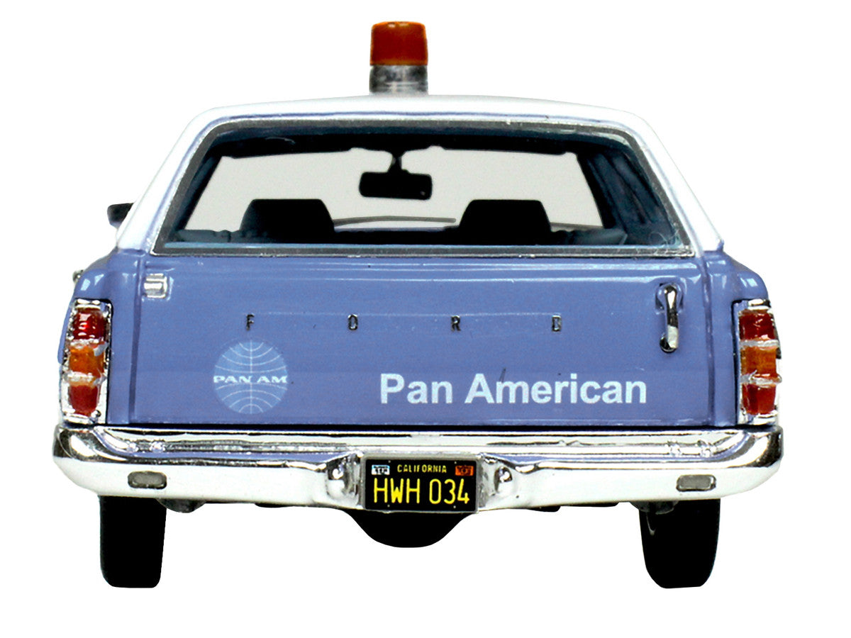 1970 Ford Galaxie Station Wagon Blue and White with Blue Interior "Pan-American Airlines Ground Crew" Limited Edition to 180 pieces Worldwide 1/43 Model Car by Goldvarg Collection-3