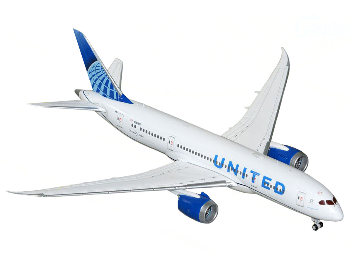 Boeing 787-8 Commercial Aircraft "United Airlines" (N26902) White with Blue Tail 1/400 Diecast Model Airplane by GeminiJets-1