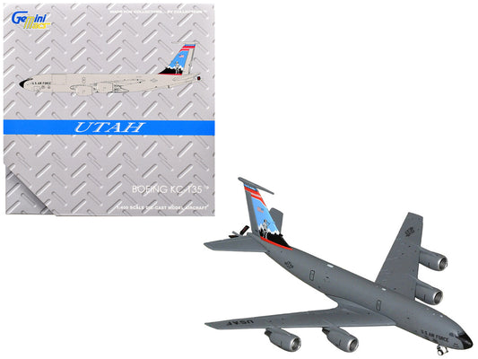 Boeing KC-135R Stratotanker Aircraft "Utah Air National Guard" United States Air Force (61-0275) Gray "Gemini Macs" Series 1/400 Diecast Model Airplane by GeminiJets-0