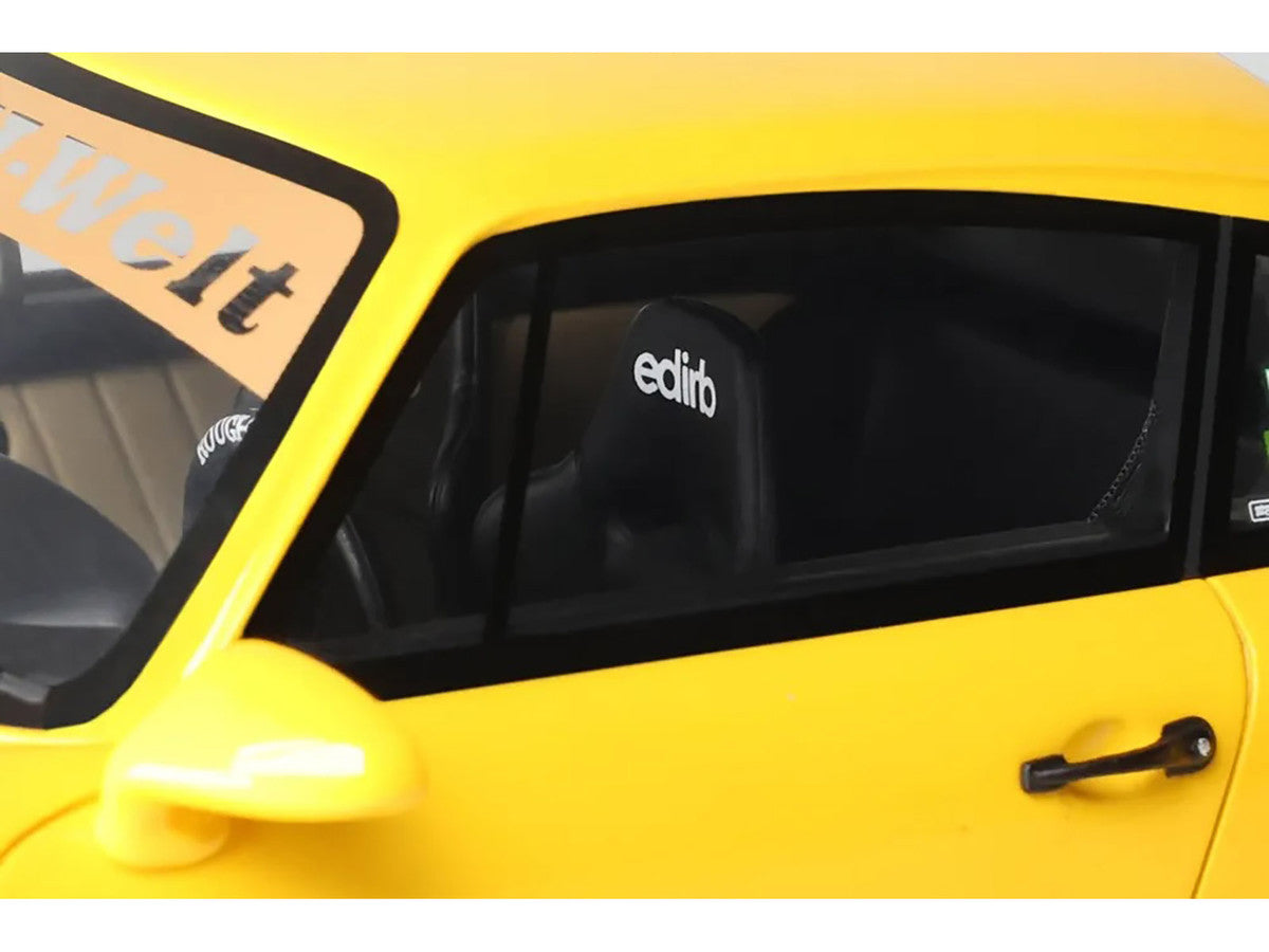2024 Porsche 911 (964) RWB "Qeema" Yellow 1/18 Model Car by GT Spirit-0