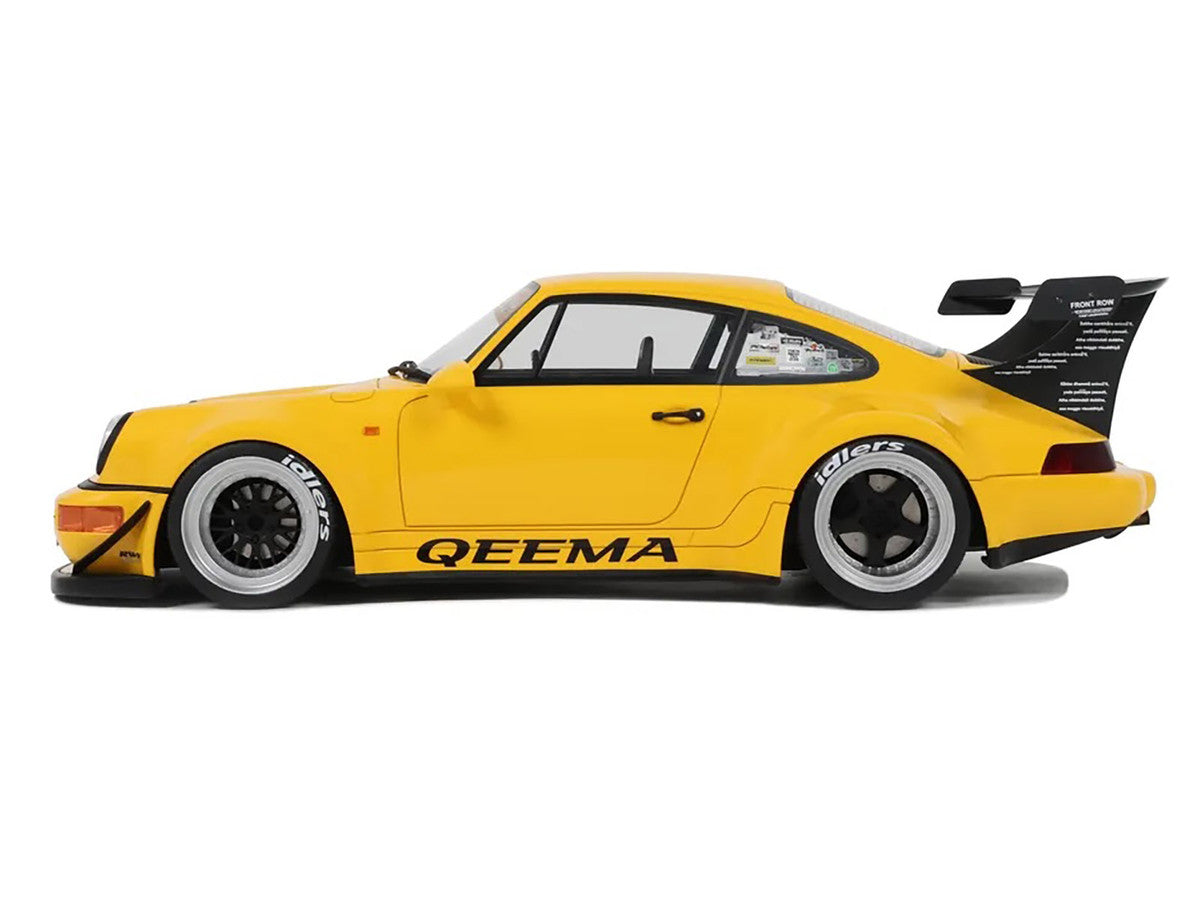 2024 Porsche 911 (964) RWB "Qeema" Yellow 1/18 Model Car by GT Spirit-3