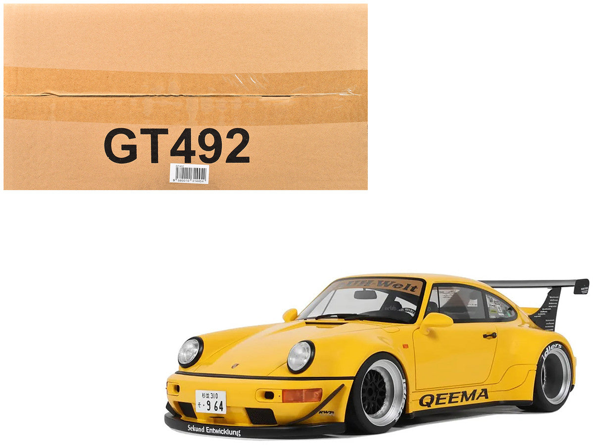 2024 Porsche 911 (964) RWB "Qeema" Yellow 1/18 Model Car by GT Spirit-4