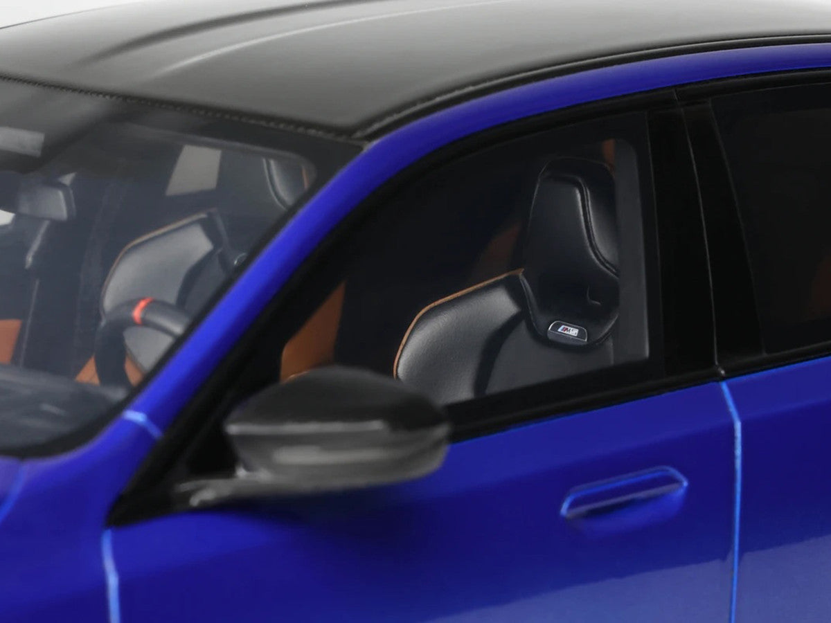 2024 BMW M5 (G90) Marina Bay Blue Metallic with Black Top 1/18 Model Car by GT Spirit-1