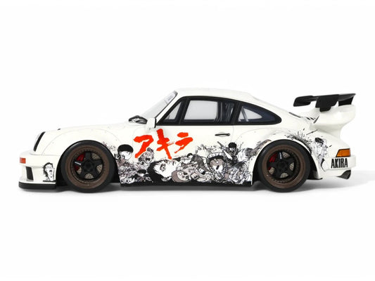 2024 RWB Akira White with Graphics "Akira" (1988) Movie 1/18 Model Car by GT Spirit-0