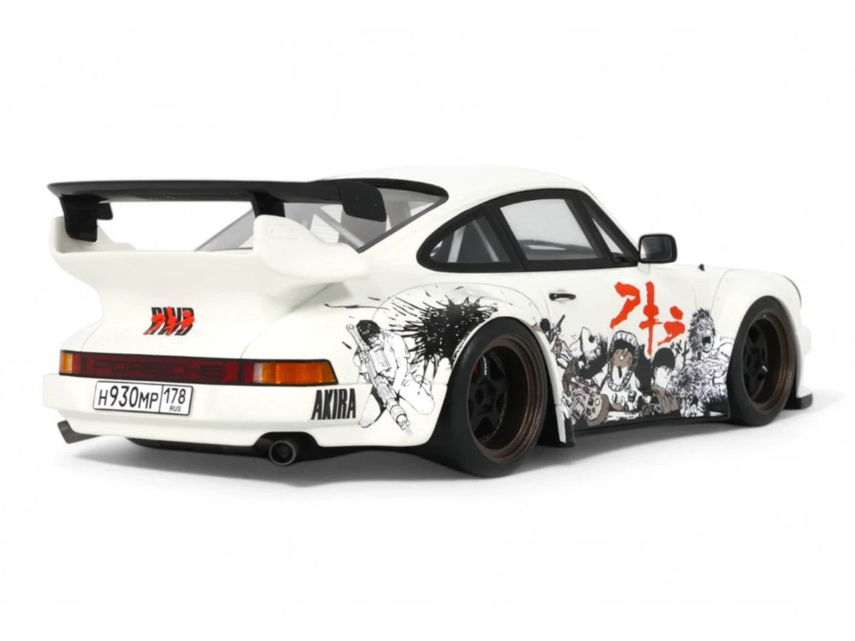 2024 RWB Akira White with Graphics "Akira" (1988) Movie 1/18 Model Car by GT Spirit-1