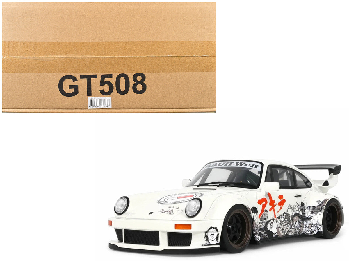 2024 RWB Akira White with Graphics "Akira" (1988) Movie 1/18 Model Car by GT Spirit-4