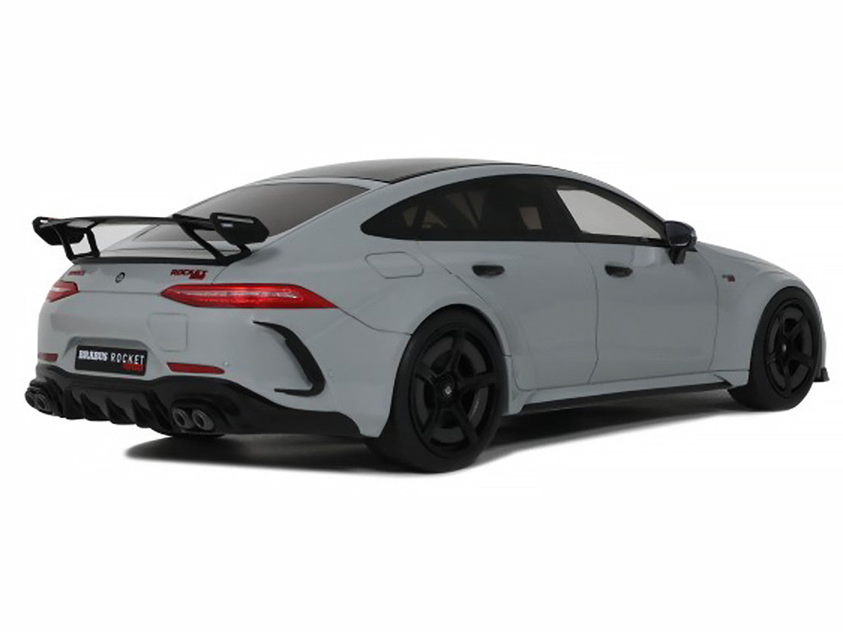 2024 Brabus Rocket 1000 Nardo Gray with Black Top 1/18 Model Car by GT Spirit-1