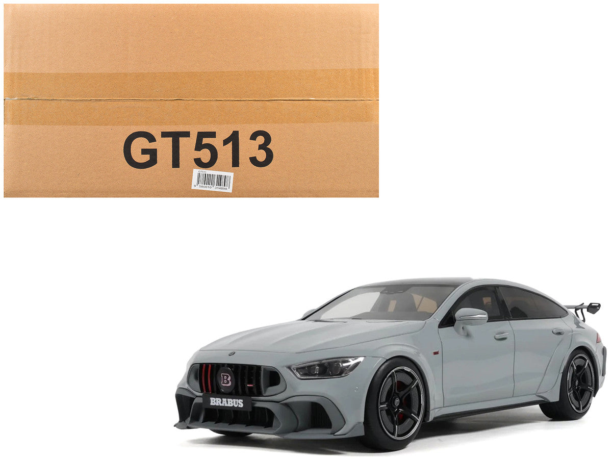 2024 Brabus Rocket 1000 Nardo Gray with Black Top 1/18 Model Car by GT Spirit-4