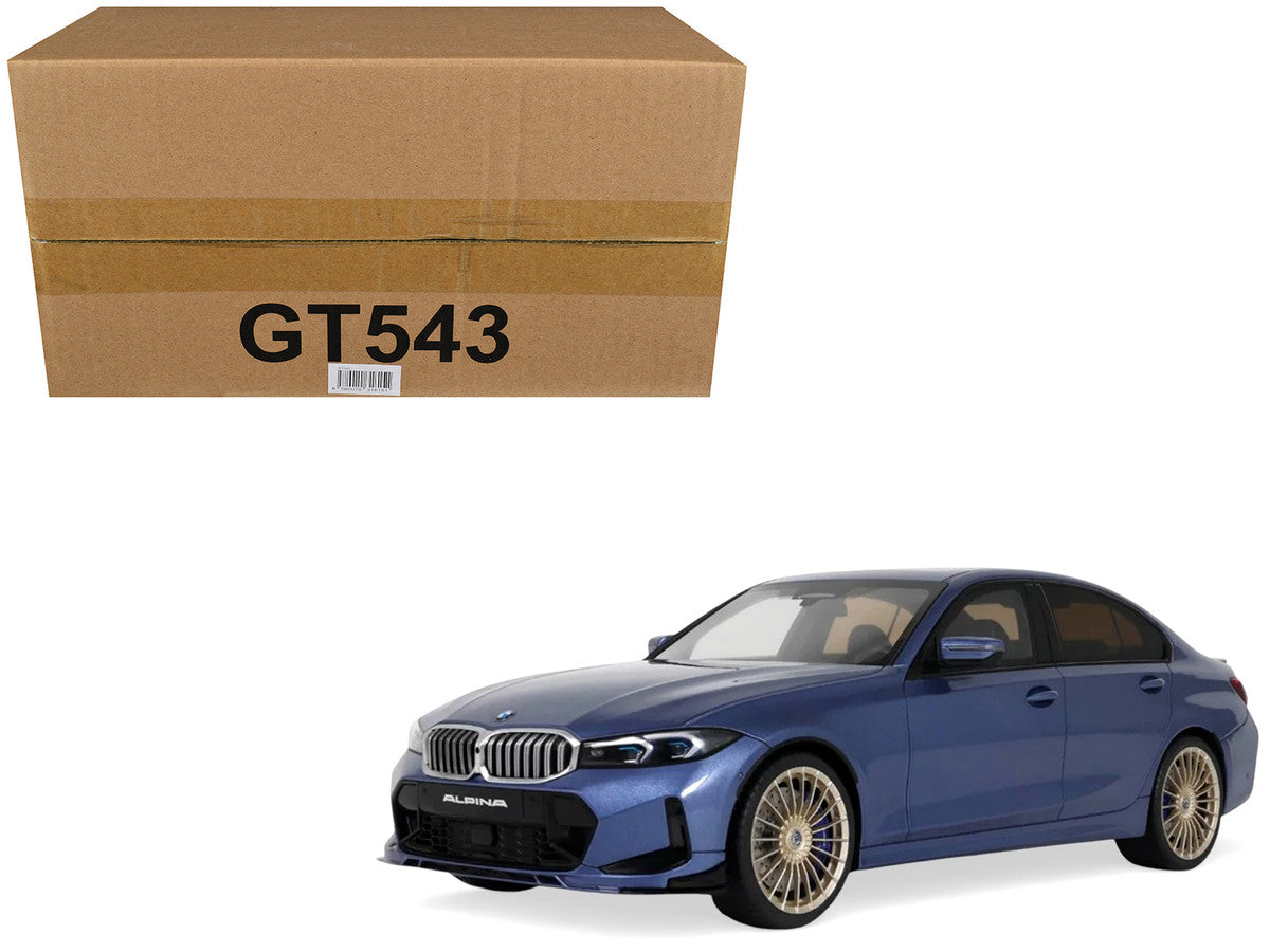 2024 BMW Alpina B3 GT Saloon Blue Metallic 1/18 Model Car by GT Spirit-4