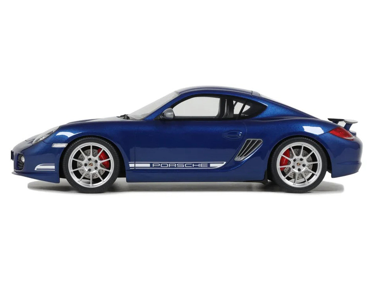 2012 Porsche Cayman R Aqua Blue Metallic 1/18 Model Car by GT Spirit-1