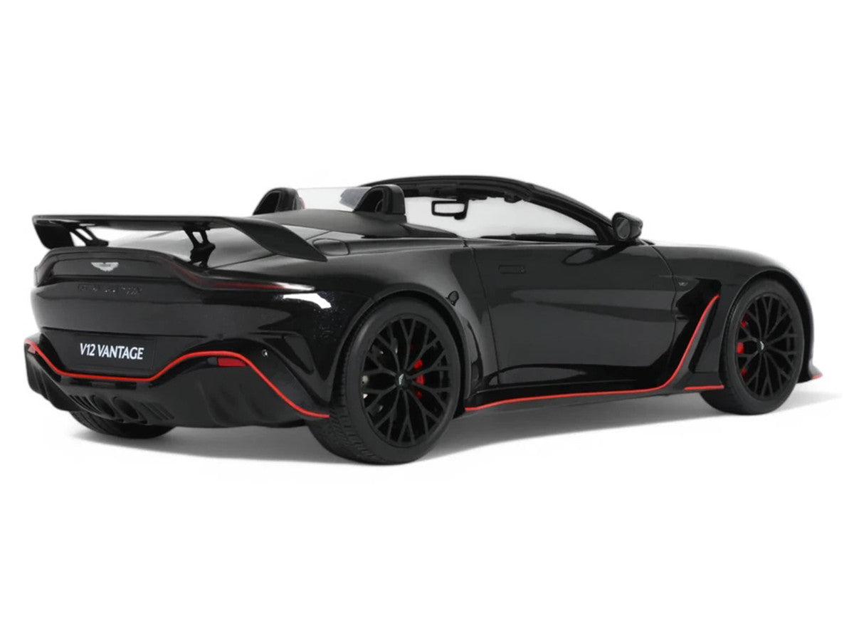 2023 Aston Martin V12 Vantage Roadster Onyx Black 1/18 Model Car by GT Spirit-0