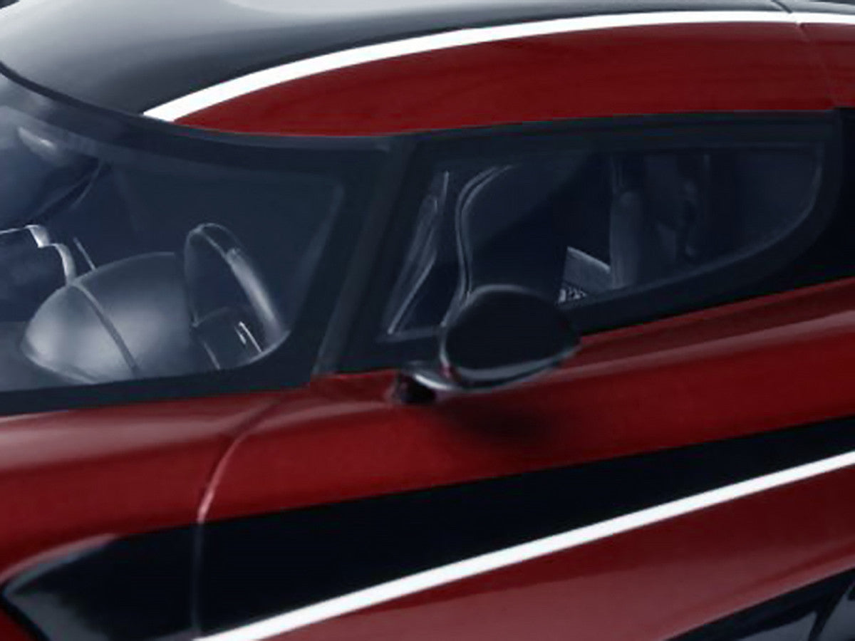 2017 Koenigsegg Agera RS Deep Red Metallic with Black Stripes 1/18 Model Car by GT Spirit-3