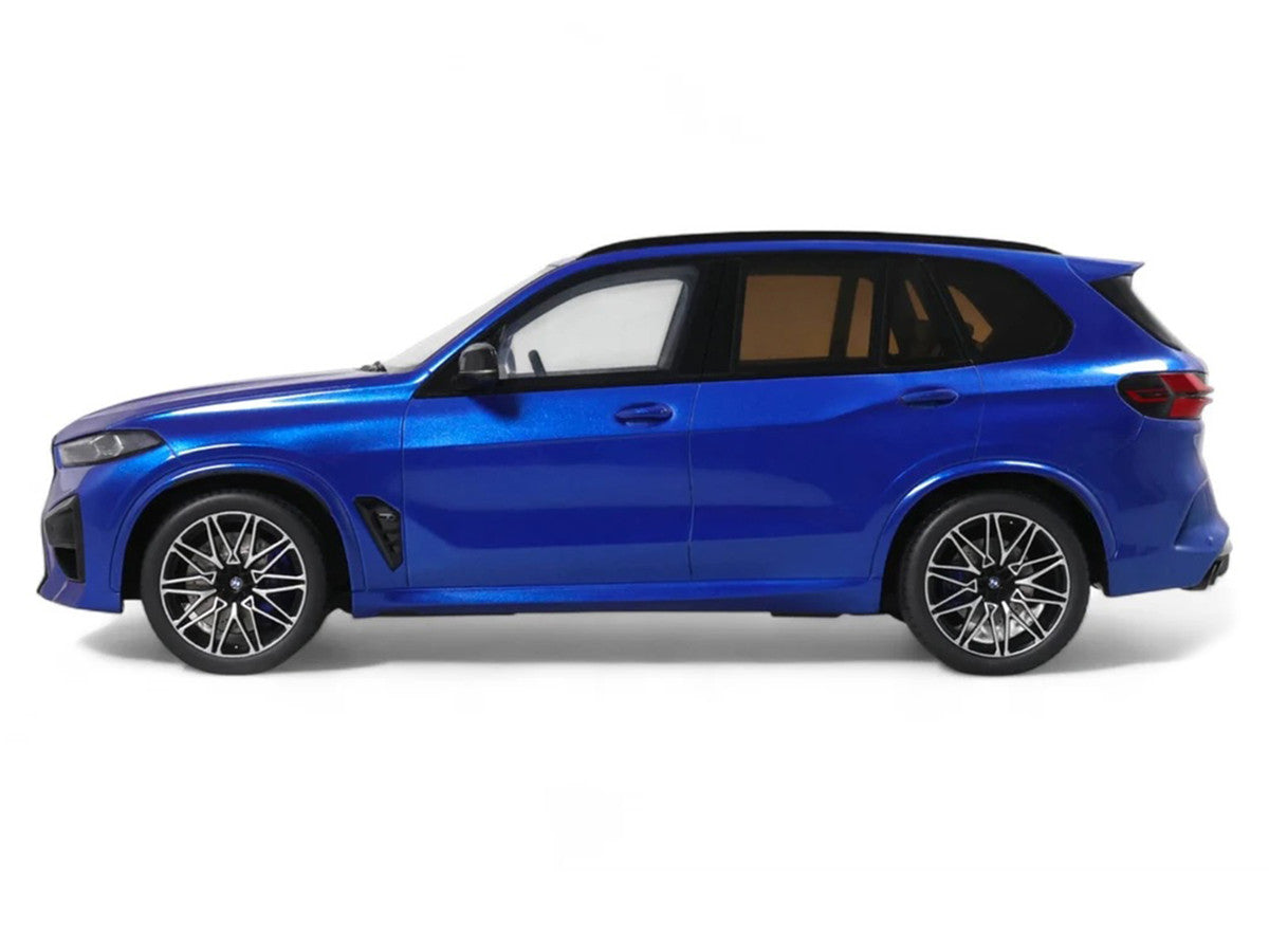 2023 BMW X5 M Competition Blue Metallic with Black Top 1/18 Model Car by GT Spirit-3