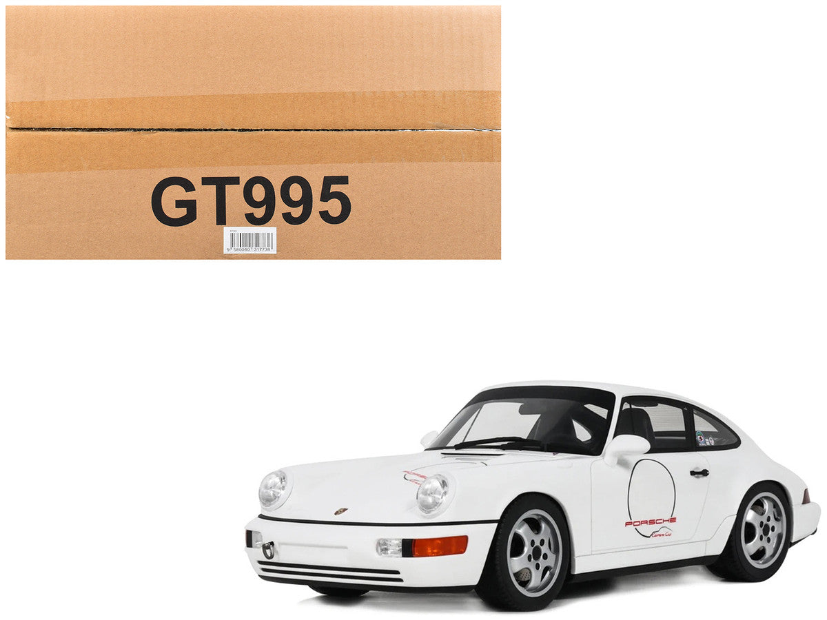 1992 Porsche 911 (964) "Carrera Cup - USA Edition" White 1/18 Model Car by GT Spirit-4
