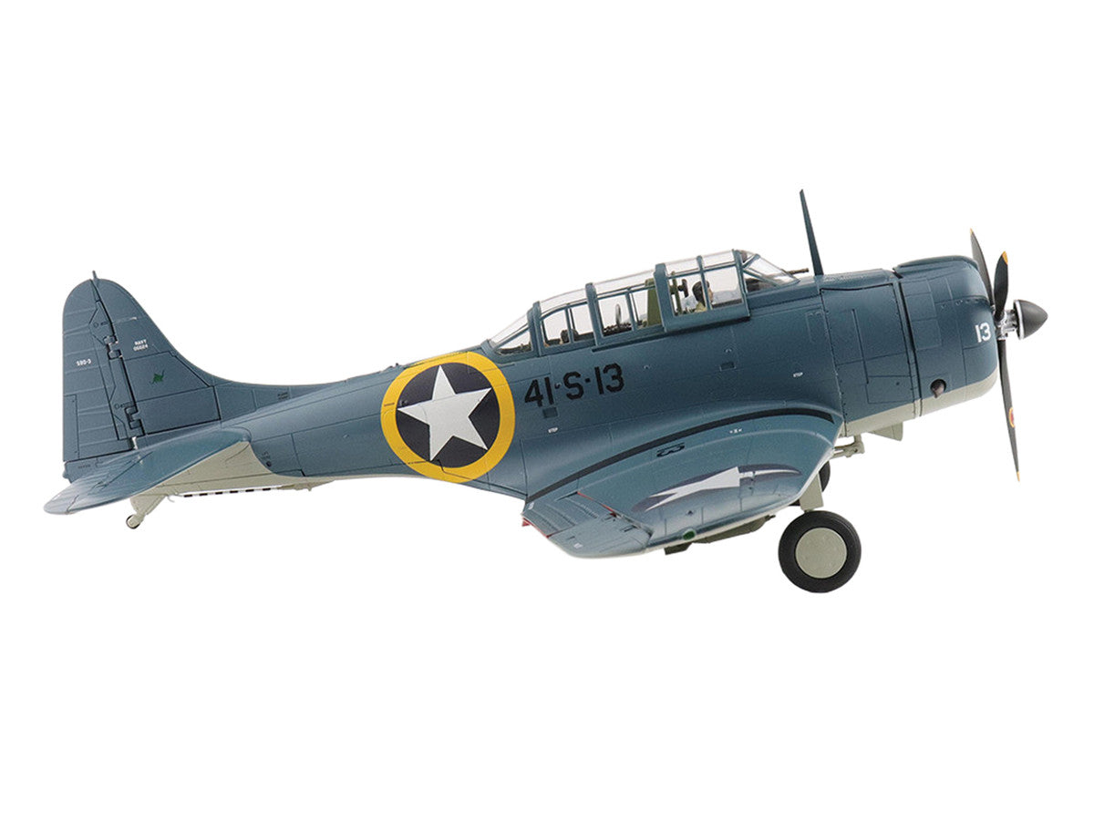 Douglas SBD-3 Dauntless Aircraft "06624 41-S-13 Operation Torch VS-41 USS Ranger" (1942) United States Navy "Premium Collection" 1/32 Diecast Model by Hobby Master-1