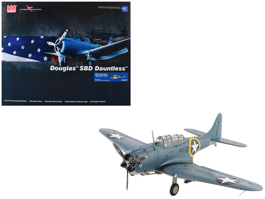 Douglas SBD-3 Dauntless Aircraft "06624 41-S-13 Operation Torch VS-41 USS Ranger" (1942) United States Navy "Premium Collection" 1/32 Diecast Model by Hobby Master-0
