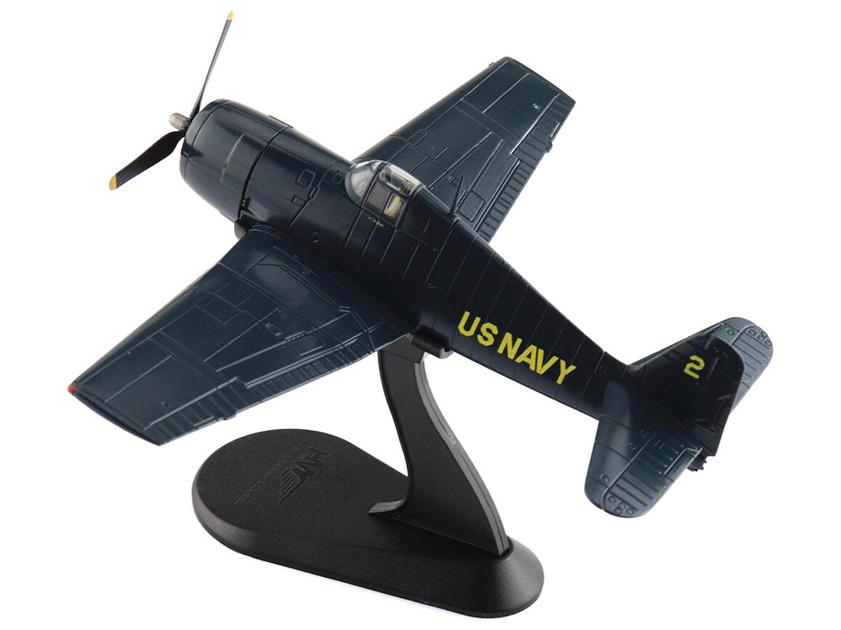 Grumman F6F-5 Hellcat Fighter Aircraft "Blue Angels #2" (1946) United States Navy "Air Power Series" 1/72 Diecast Model by Hobby Master-1
