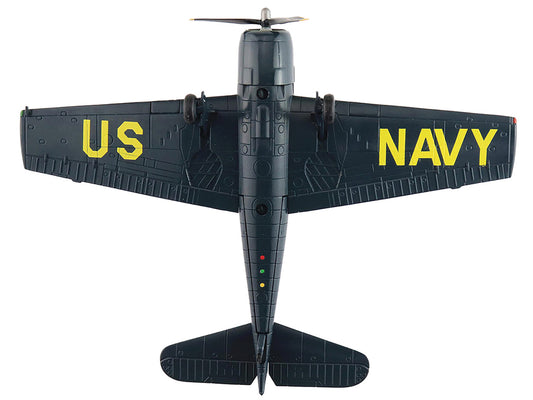 Grumman F6F-5 Hellcat Fighter Aircraft "Blue Angels #1-4 Decals" (1946) United States Navy "Air Power Series" 1/72 Diecast Model by Hobby Master-0