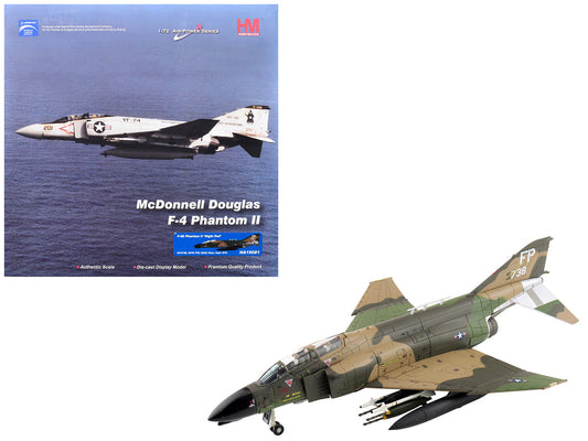 McDonnell Douglas F-4D Phantom II Fighter-Bomber Aircraft "66-8738 Night Owl 497th TFS Ubon RTAFB Thailand" (1972) United States Air Force "Air Power Series" 1/72 Diecast Model by Hobby Master-0