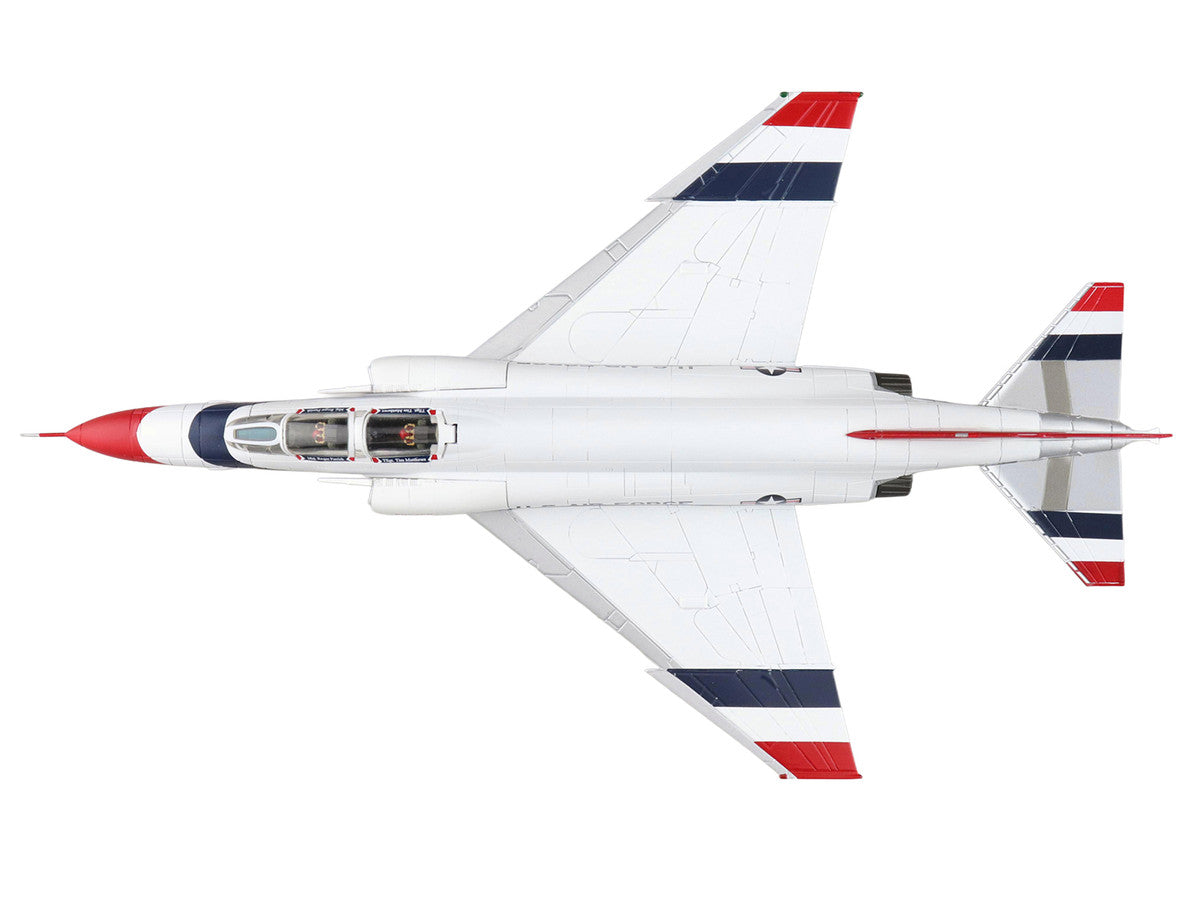 McDonnell Douglas F-4E Phantom II Fighter-Bomber Aircraft "Thunderbirds No.1 Plane 1973/74 Season" United States Air Force "Air Power Series" 1/72 Diecast Model by Hobby Master-2