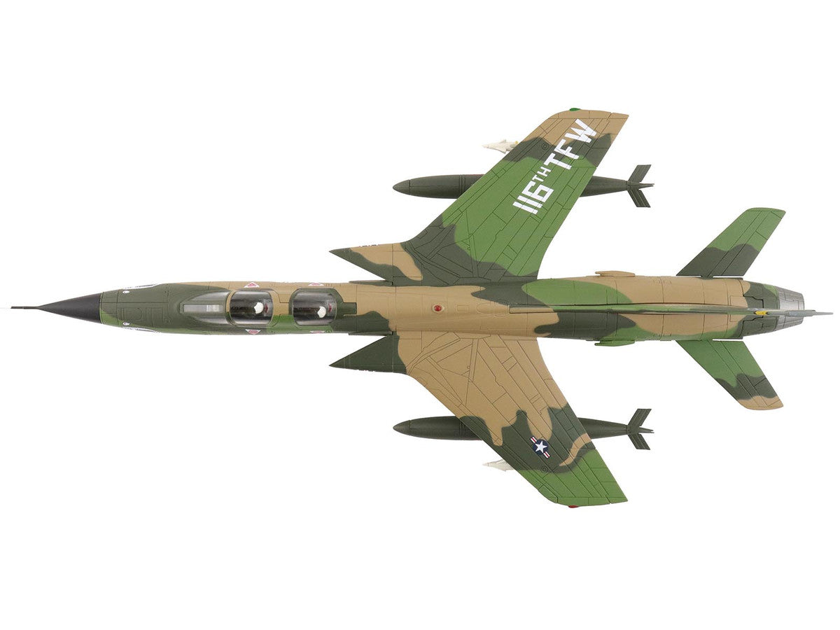 Republic F-105F Thunderchief Fighter-Bomber Aircraft "63-8299 Peach 91 128th Tactical Fighter Squadron Georgia ANG Dobbins Air Reserve Base" United States Air Force "Air Power Series" 1/72 Diecast Model by Hobby Master-3