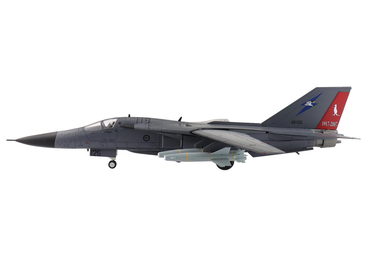 General Dynamics F-111C Pig Aircraft "90th Anniversary of No. 6 Squadron" (2007) Royal Australian Air Force  "Air Power Series" 1/72 Diecast Model by Hobby Master-2