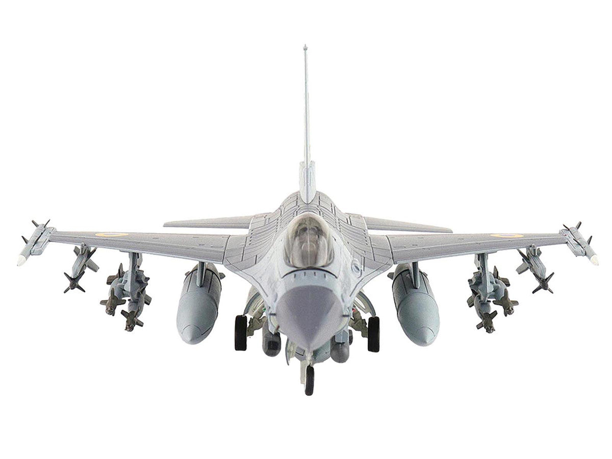 Lockheed F-16AM Fighting Falcon Fighter Aircraft "UA24-3596 Pylon Integrated Dispenser System Plus" (2024) Ukrainian Air Force "Air Power Series" 1/72 Diecast Model by Hobby Master-1