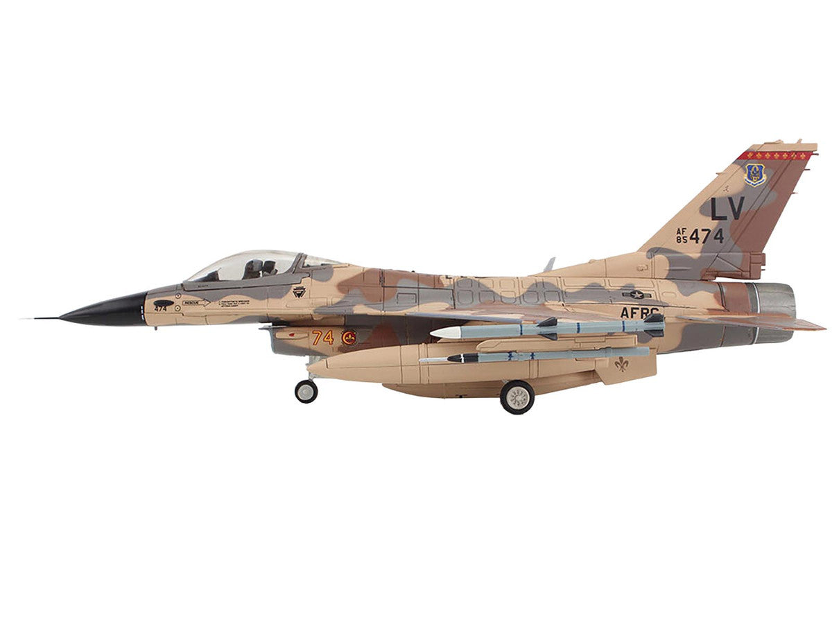 Lockheed F-16C Fighting Falcon Fighter Aircraft "85-474 Rockslide 706th Aggressor Squadron" United States Air Force "Air Power Series" 1/72 Diecast Model by Hobby Master-0