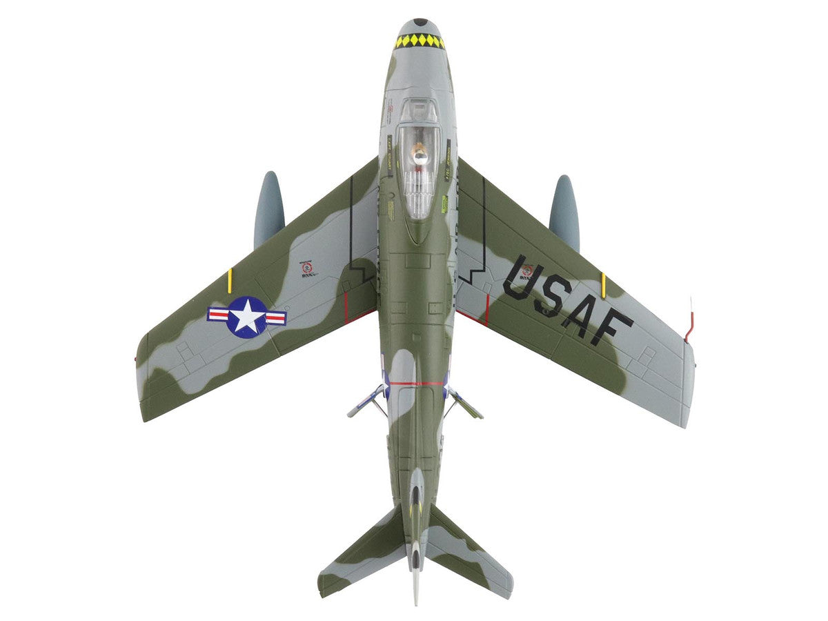 North American F-86F Sabre Fighter Aircraft "25333 461st Fighter Day Squadron West Germany" (1955) United States Air Forces in Europe "Air Power Series" 1/72 Diecast Model by Hobby Master-0