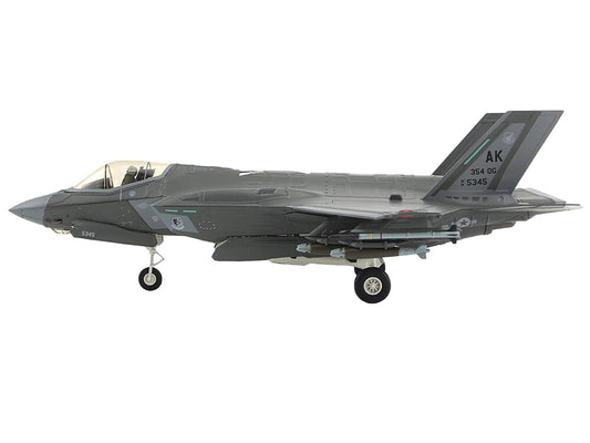 Lockheed Martin F-35A Lightning II Aircraft "5345 354th Operations Group Eielson Air Force Base Alaska" (2020s) United States Air Force "Air Power Series" 1/72 Diecast Model by Hobby Master-0