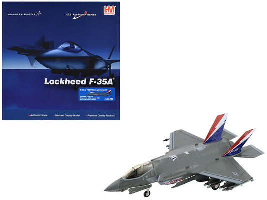 Lockheed Martin F-35A Lightning II Aircraft "22-5696 1000th Lightning II 176th FS Wisconsin ANG" (2004) United States Air Force "Air Power Series" 1/72 Diecast Model by Hobby Master-0