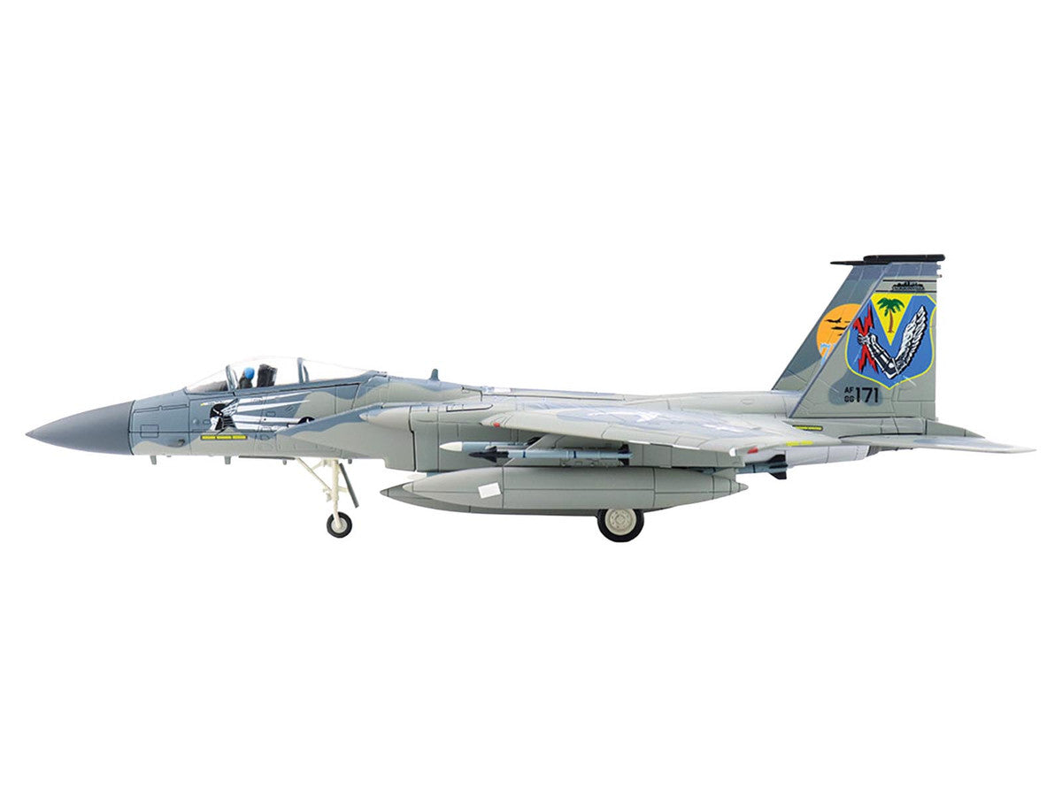 McDonnell Douglas F-15C Eagle Fighter Aircraft "86-0171 Florida ANG 75th Anniversary" (2022) United States Air Force "Air Power Series" 1/72 Diecast Model by Hobby Master-0
