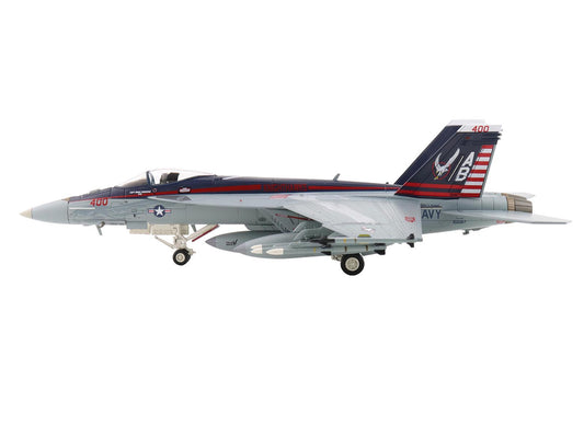 Boeing F/A-18E Super Hornet Fighter Aircraft "166817 VFA-136 Knighthawks USS Trumman" (2024) United States Navy "Air Power Series" 1/72 Diecast Model by Hobby Master-0