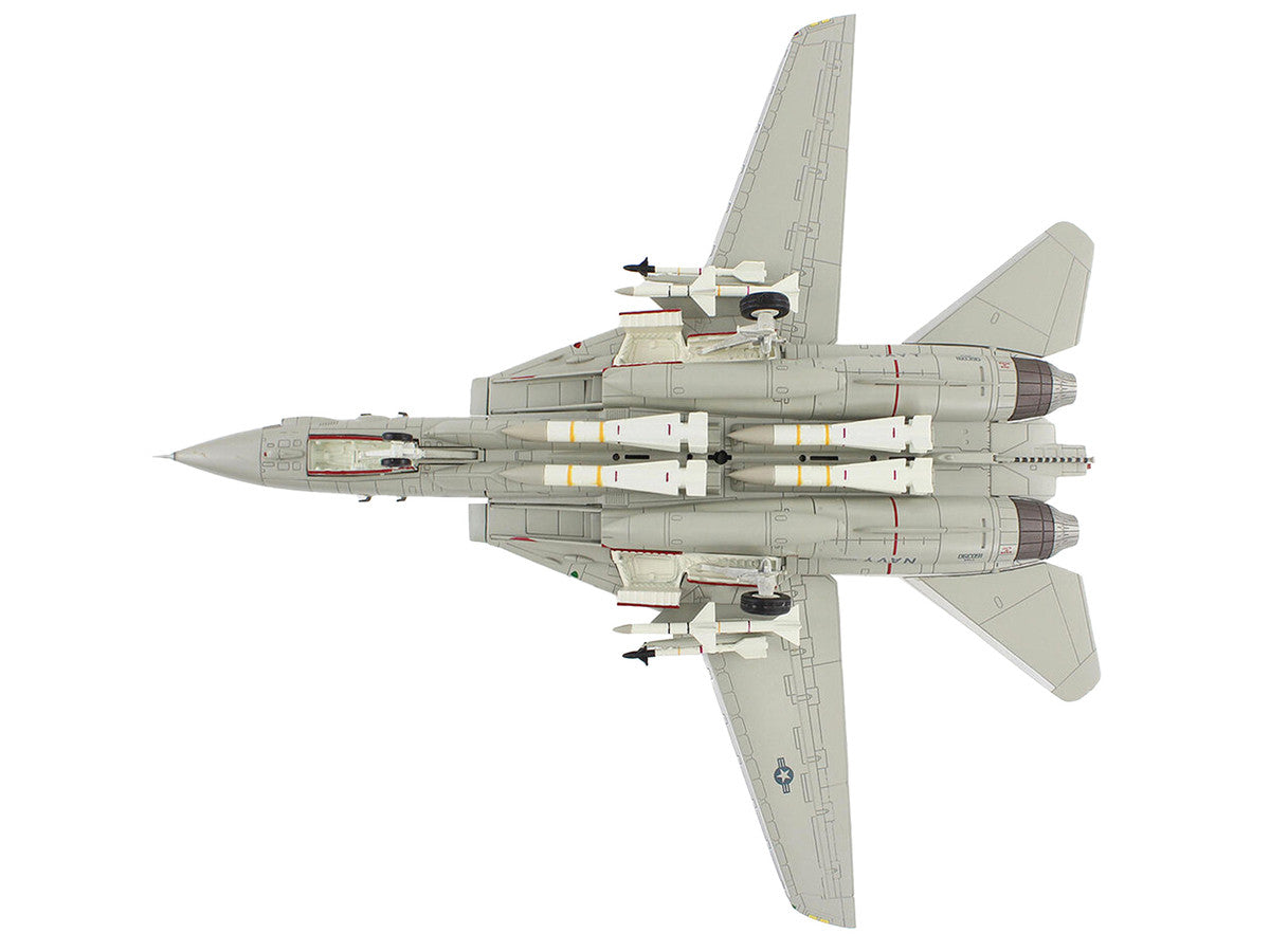 Grumman F-14A Tomcat Fighter Aircraft "Sukhoi Killer VF-41 Black Aces USS Nimitz" (1981) United States Navy "Air Power Series" 1/72 Diecast Model by Hobby Master-2