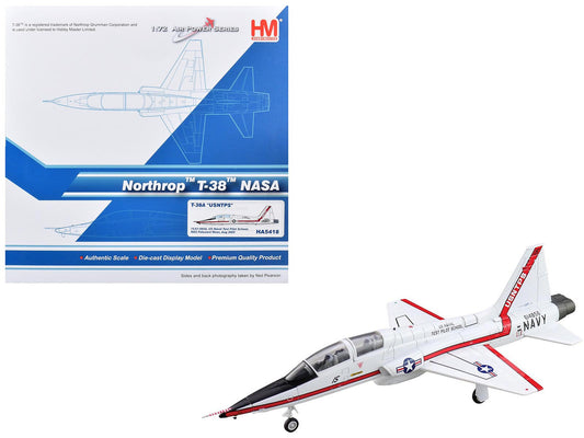 Northrop T-38A Talon Aircraft "61-0856 United States Naval Test Pilot School NAS Patuxent River NASA" (2005) United States Navy "Air Power Series" 1/72 Diecast Model by Hobby Master-0