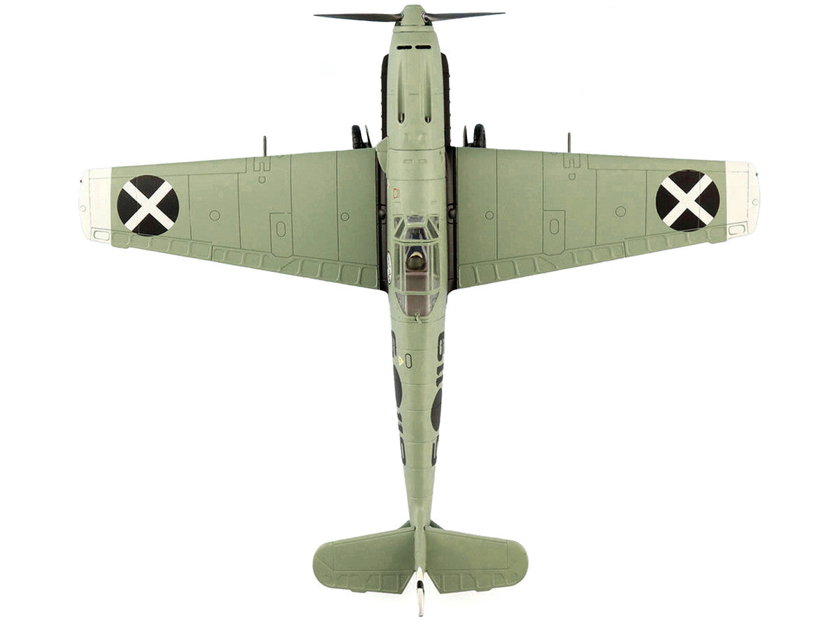 Messerschmitt BF 109E-3 Fighter Aircraft "Hauptmann Siebelt Reents Spanish Civil War" (1939) "Air Power Series" 1/48 Diecast Model by Hobby Master-3