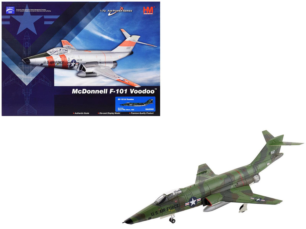 McDonnell RF-101A Voodoo Fighter Aircraft "54-1512 363rd Tactical Reconnaissance Wing Udorn Royal Thai Air Force Base" (1965) United States Air Force "Air Power Series" 1/72 Diecast Model by Hobby Master-4