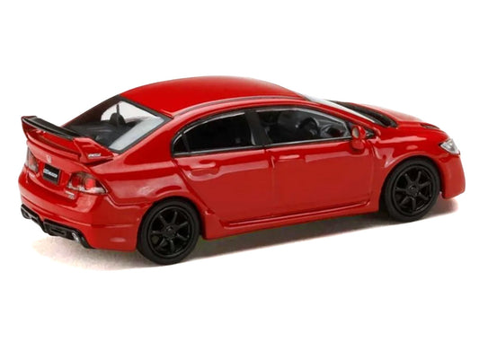 Honda Civic Mugen RR (FD2) RHD (Right Hand Drive) Milano Red "JDM64" Series 1/64 Diecast Model Car by Hobby Japan-0