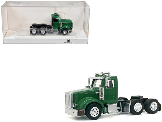 Peterbilt 367 Day Cab Green 1/87 (HO) Scale Plastic Model Car by HO Logistics-0