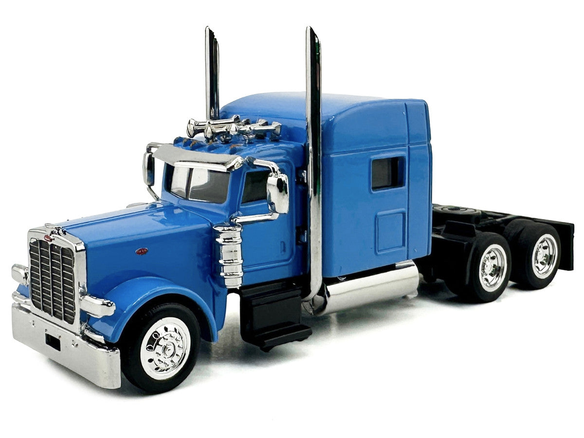 Peterbilt 389 Truck Tractor with Sleeper Cab Baby Blue 1/87 (HO) Scale Plastic Model Car by HO Logistics-1