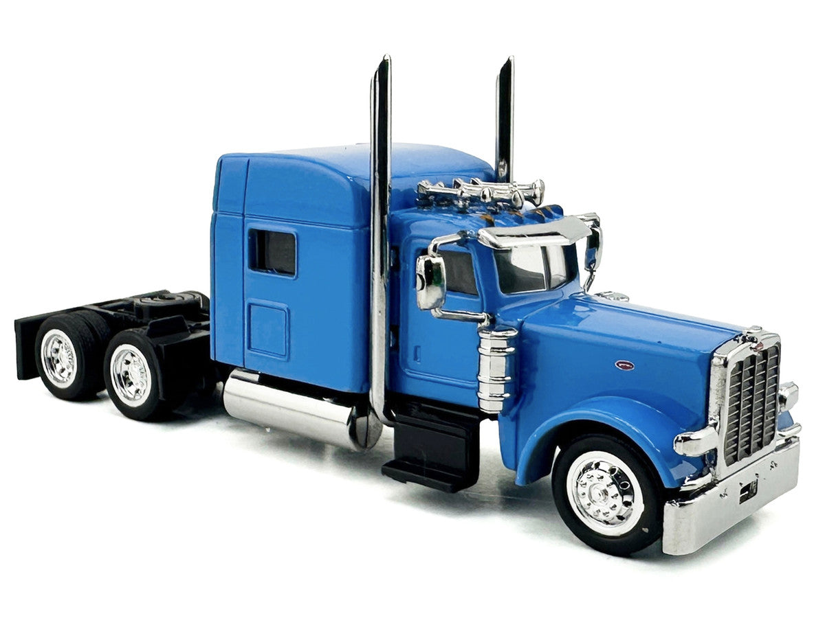 Peterbilt 389 Truck Tractor with Sleeper Cab Baby Blue 1/87 (HO) Scale Plastic Model Car by HO Logistics-2