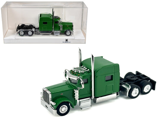 Peterbilt 389 Truck Tractor with Sleeper Cab Green 1/87 (HO) Scale Plastic Model Car by HO Logistics-0