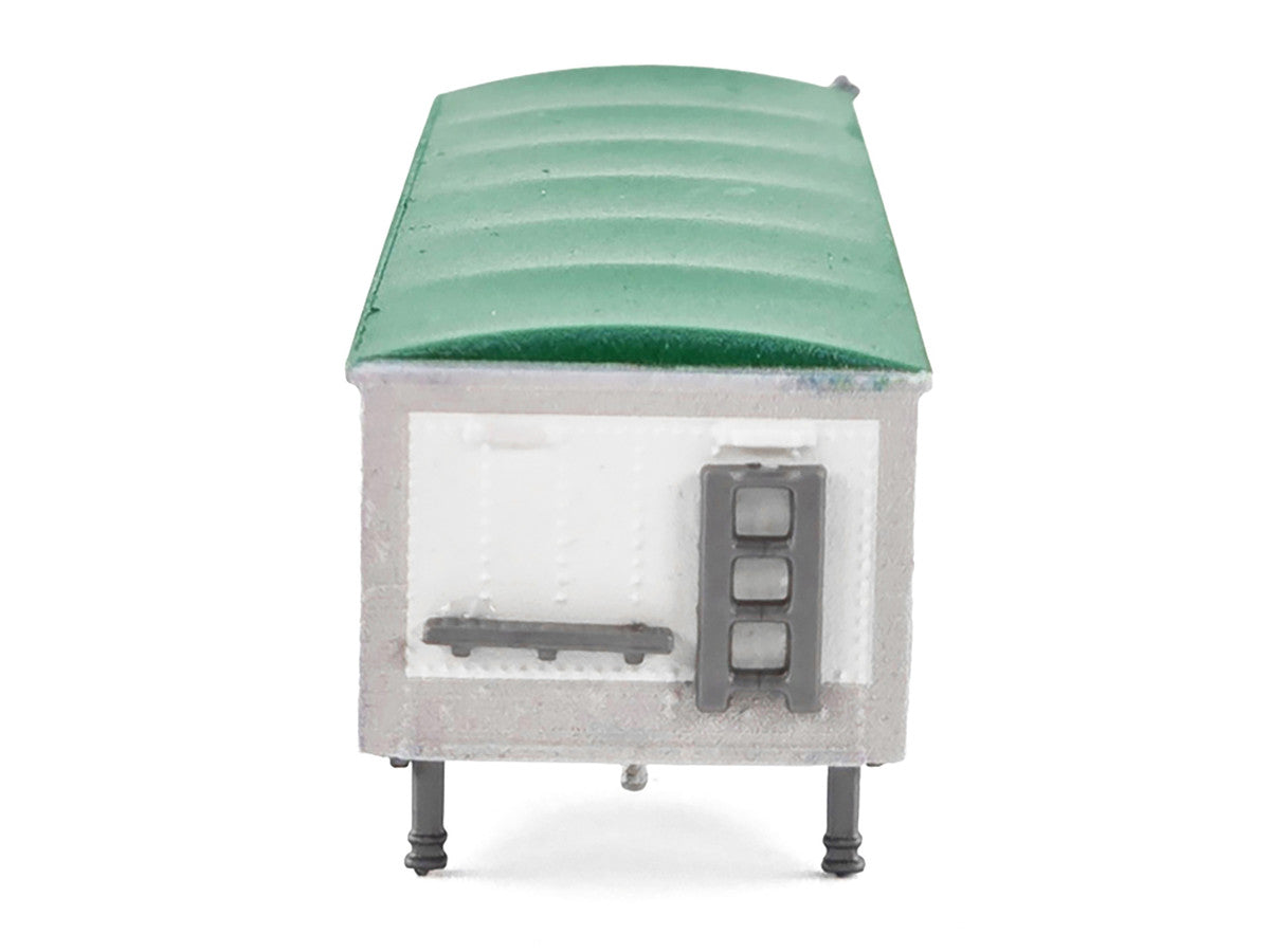 Covered Grain Trailer White with Green Tarp "Cargill" 1/87 (HO) Plastic Model Car by HO Logistics-0