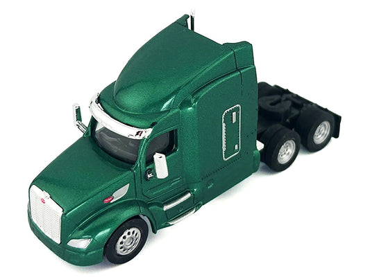 Peterbilt 579 Sleeper Cab Green Metallic 1/87 (HO) Plastic Model Car by HO Logistics-0