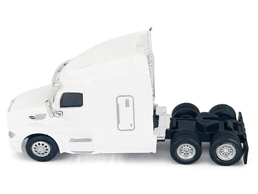 Peterbilt 579 Sleeper Cab White 1/87 (HO) Plastic Model Car by HO Logistics-0