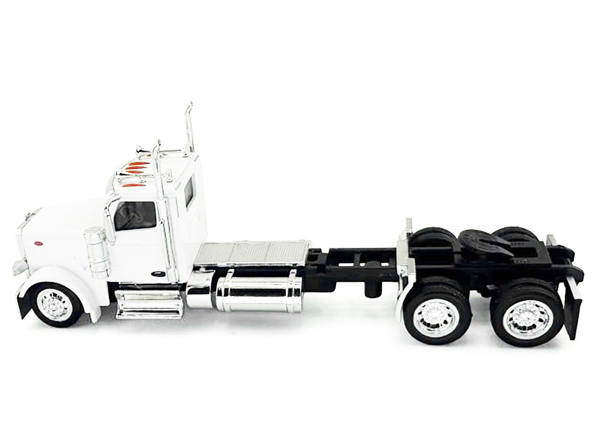 Peterbilt 589 2-Axel Day Cab White 1/87 (HO) Plastic Model Car by HO Logistics-1